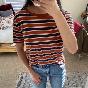 Striped Auburn/Navy T-Shirt